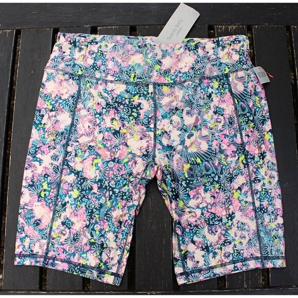 New w/Tags - sz XL - Sweaty Betty x Fearne Cotton Cosmic Graffiti Print Shorts - Picture 1 of 8